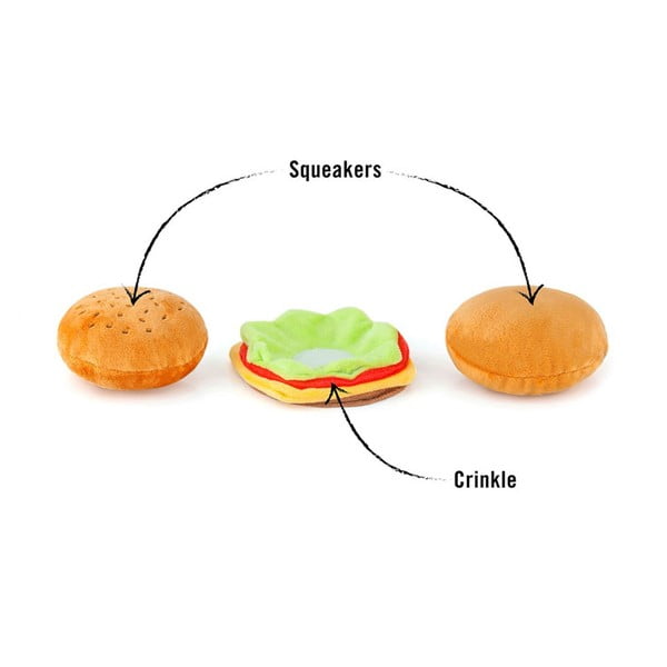 Igračka za psa Hamburger Mini - P.L.A.Y.-image-3