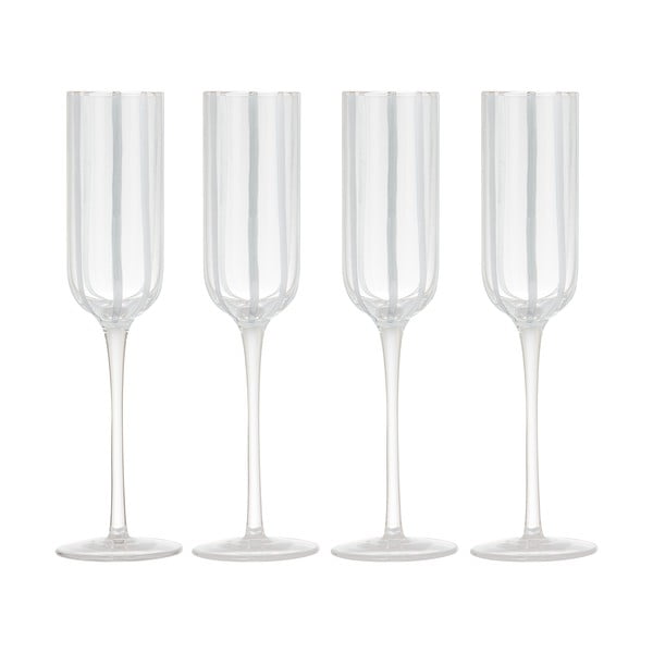 Čaše u setu 4 kom za šampanjac 180 ml Stripe – Ladelle