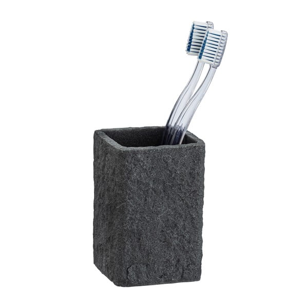 Tamnosiva čaša za četkice za zube Wenko Villata-image-2