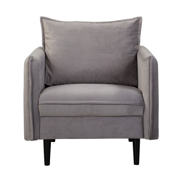 Siva baršunasti fotelja Juli – Ropez-image-2