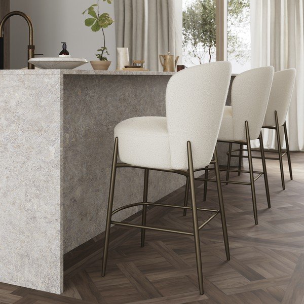 Svijetlo siva barska stolica (visine sjedala 68 cm) Orbit – DAN-FORM Denmark-image-2