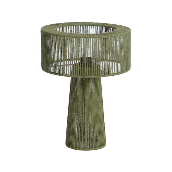 Zelena stolna lampa sa sjenilom od jute (visina 40 cm) Selva – Light & Living