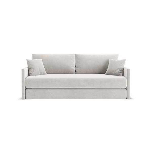 Bež baršunasti sklopiva sofa 209 cm Shannon – Cosmopolitan Design