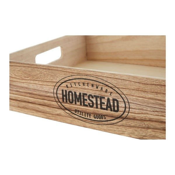 Drven pladanj 28x38 cm Rustic Homestead – Premier Housewares-image-2