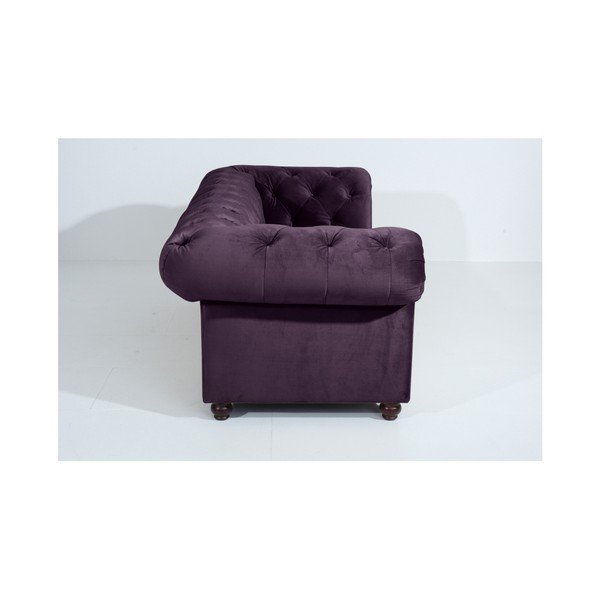 Ljubičasta sofa Max Winzer Orleans Velvet, 216 cm-image-3