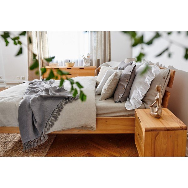 Bračni krevet od bukovog drveta 180x200 cm Greg 2 - The Beds-image-1