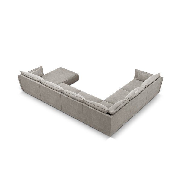 Svijetlo siva kutna garnitura (lijevi kut) Vanda - Mazzini Sofas-image-3
