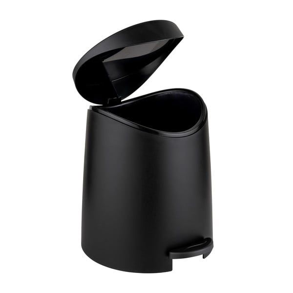Crna plastična kanta za smeće s pedalom 3 l Portes – Allstar-image-1