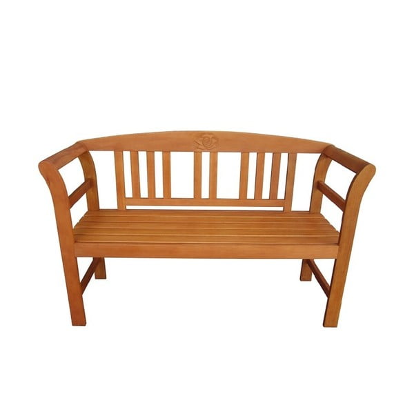 Smeđa vrtna klupa od masivnog drveta San Jose – Garden Pleasure-image-1