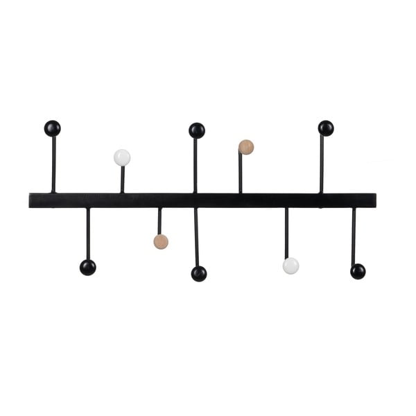 Crna metalna zidna vješalica – Ixia