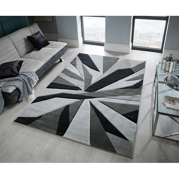 Crno-sivi tepih Flair Rugs Shatter Black Grey, 160 x 230 cm-image-4