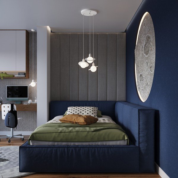 Bijela dječja svjetiljka sa staklenim sjenilom Mab – Sollux-image-1