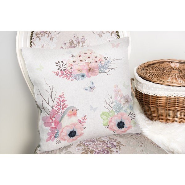 Jastučnica s primjesom pamuka Minimalist Cushion Covers Special Design Bird Modern, 45 x 45 cm-image-1