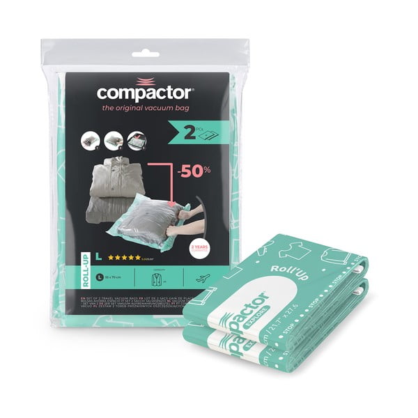 Vakuum vrećice za odjeću u setu 2 kom Roll Up L – Compactor