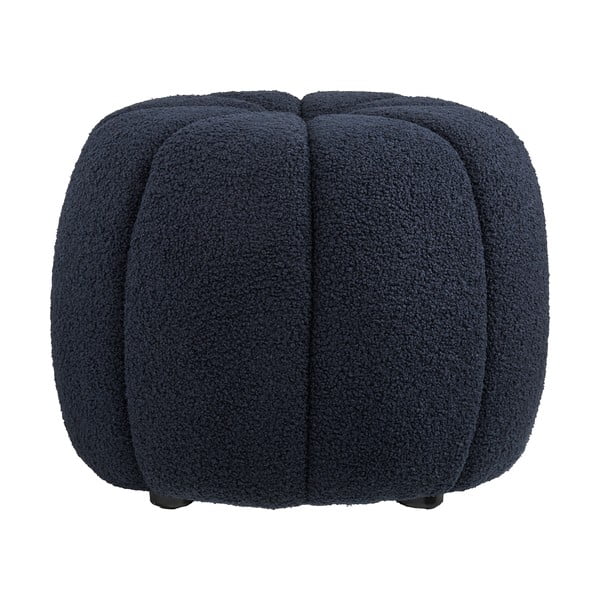 Tamno plavi tabure od bouclé tkanine Paisley – House Nordic