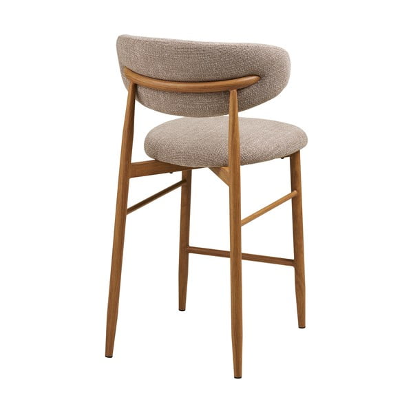 Bež/u prirodnoj boji podstavljena barska stolica (visine sjedala 65 cm) Levanto – House Nordic-image-3