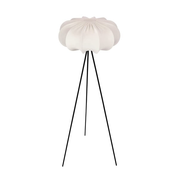 Bijela stojeća svjetiljka s tekstilnim sjenilom (visina 147 cm) Cafee – Candellux Lighting