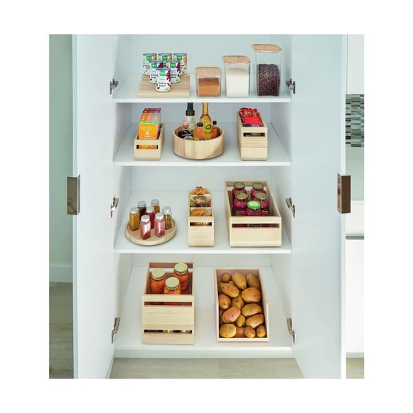 Rotirajući kuhinjski organizator od drveta paulovnije iDesign, ø 26,7 cm-image-4