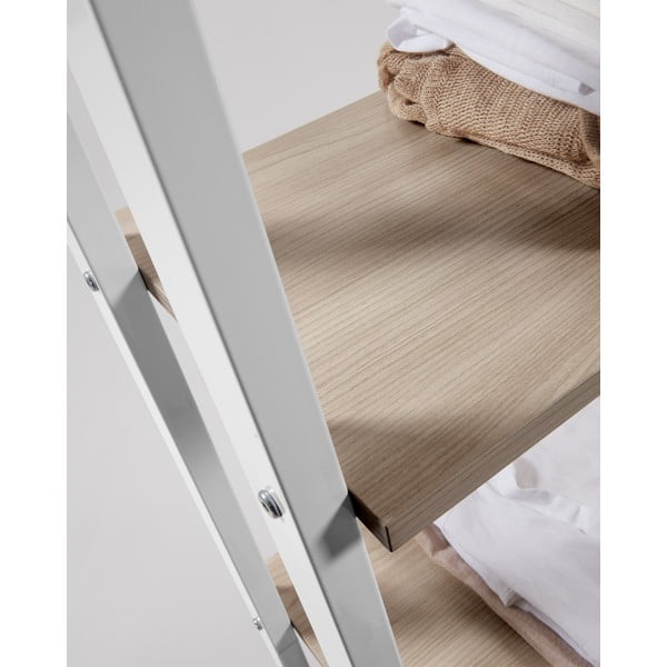 Bijeli/u prirodnoj boji regal u dekoru hrasta 56x172x32 cm Aarhus – Kave Home-image-2