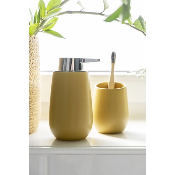 Žuti keramički dozator za sapun 0,32 l Badi - Wenko-image-2