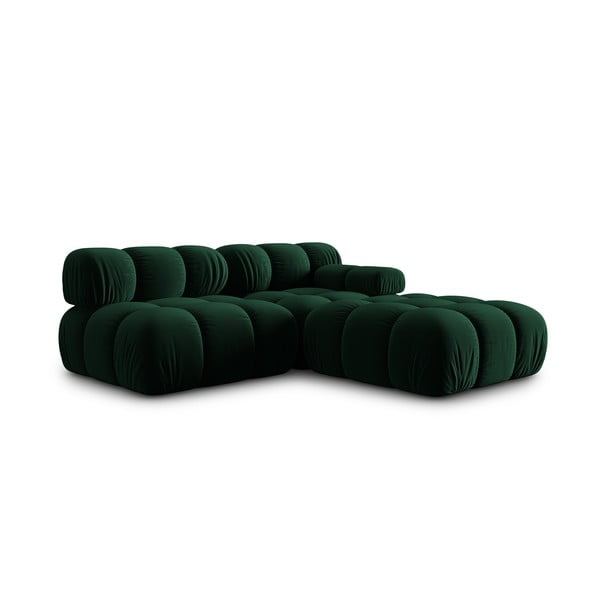 Zelena baršunasta sofa 282 cm Bellis – Micadoni Home-image-4