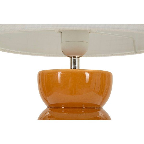 Senf žuta/bijela stolna lampa keramička s tekstilnim sjenilom (visina 46 cm) Torr – Mauro Ferretti-image-3