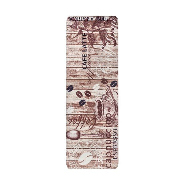 Smeđi kuhinjski tepih Hanse Home Delicious Coffee, 67 x 180 cm
