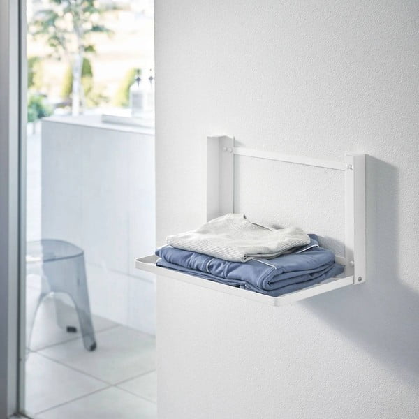 Mat bijela željezna zidna kupaonska polica Tower – YAMAZAKI-image-2