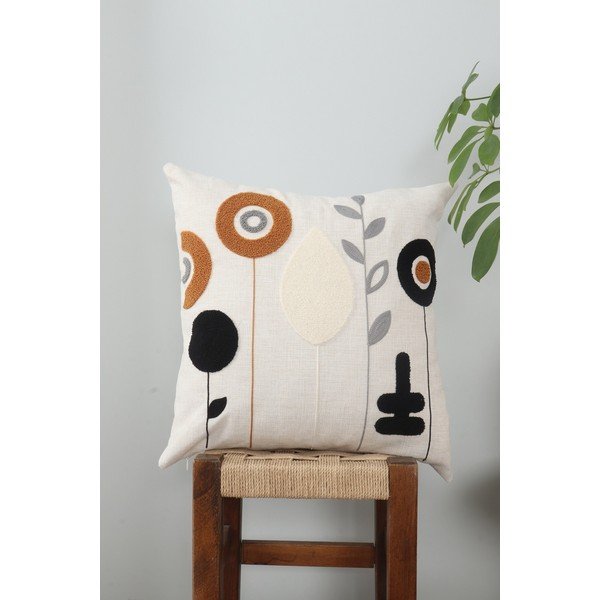 Lanena ukrasna jastučnica 43x43 cm Sunflower – Mioli Decor-image-1