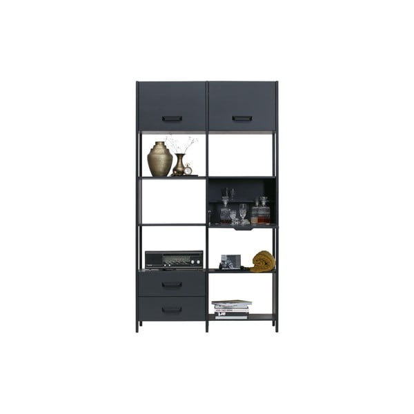 Crna drvena polica s 4 ladice BePureHome-image-4