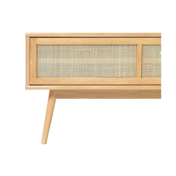 TV komoda u dekoru hrasta u prirodnoj boji 150x50 cm Barrali – Unique Furniture-image-4