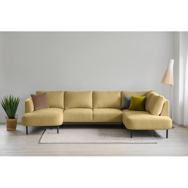 Oker žuta kutna garnitura (s desnim kutom/u obliku slova "U") Hero – Scandic-image-3