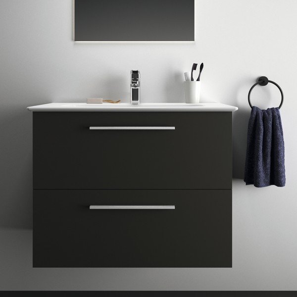 Antracitno sivi zidni ormarić za ispod umivaonika 80x63 cm i.Life A – Ideal Standard-image-1