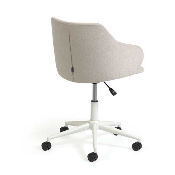 Svijetlo siva uredska stolica Kave Home Einara-image-4