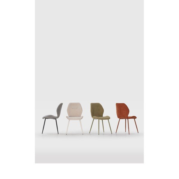 Podstavljene blagovaonske stolice u setu 4 kom boja terakote Ansu – Marckeric-image-1