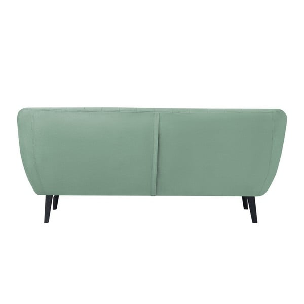 Mentol zelena dvosjeda Mazzini Sofas Toscane, crne noge-image-3
