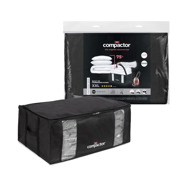 Crna vakuumska kutija za pohranu Compactor Black Edition, volumena 210 l