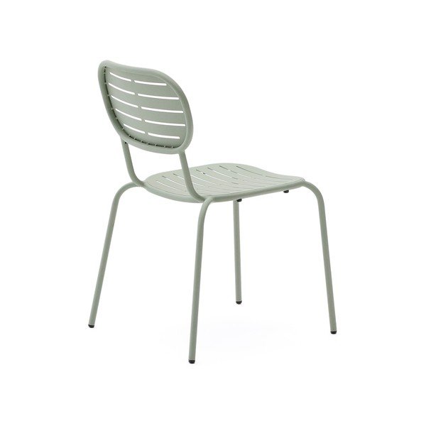 Mentol zelena metalna vrtna stolica Brai – Kave Home-image-4