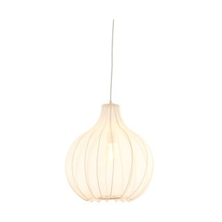 Bež viseća svjetiljka s tekstilnim sjenilom ø 50 cm Elati – Light & Living