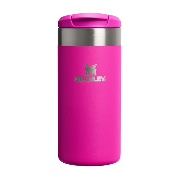 Ružičasta termo šalica od nehrđajućeg čelika 350 ml AeroLight™ Transit Mug Violet Blossom – Stanley