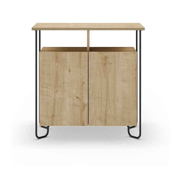 Ormarić u dekoru hrasta u prirodnoj boji 80x80 cm Dilly – Marckeric