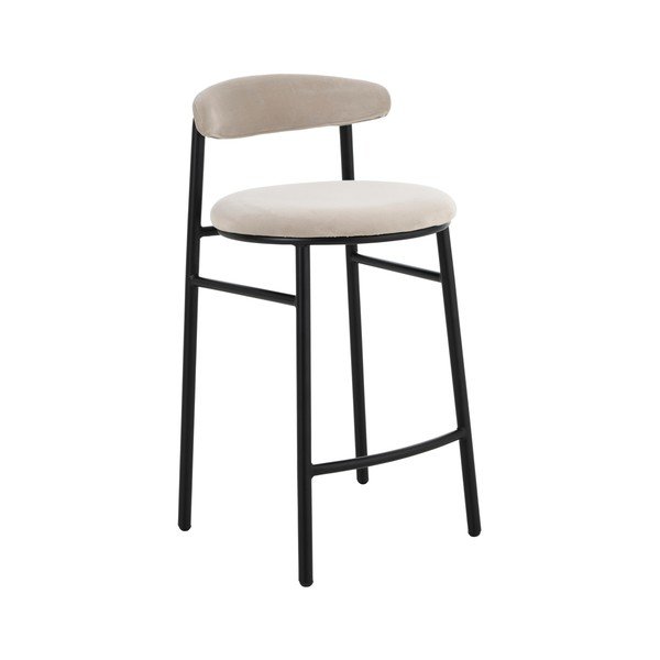 Bež metalna barska stolica (visine sjedala 66 cm) Doggi – Ellos Home