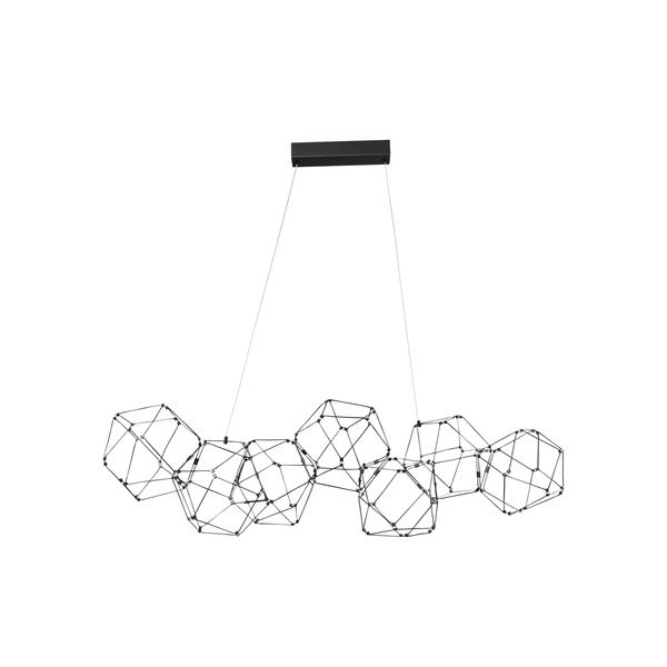 Crna LED viseća svjetiljka aluminijska Nebula – Nova Luce