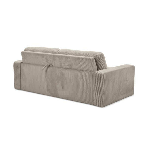Svjetlo smeđa sklopiva sofa od samta 195 cm Nona – Makamii-image-4
