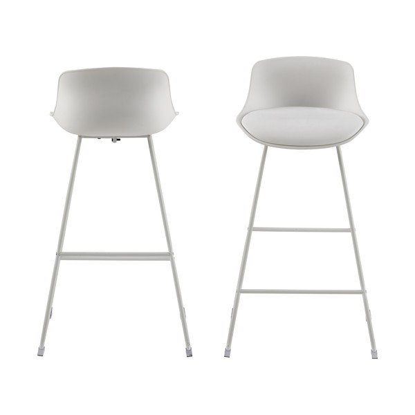 Bijela barska stolica (visine sjedala 76 cm) Tina – Actona-image-3