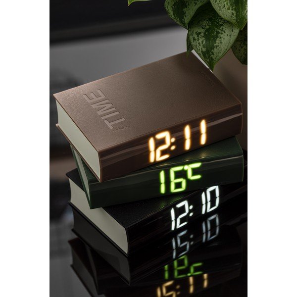 Zelena LED budilica Karlsson Book-image-1