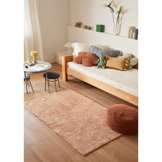 Svijetlo ružičasti periv/ručno rađen pamučan dječji tepih 100x150 cm Mini Dot Rose – Lorena Canals