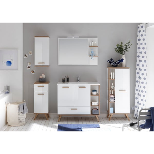 Zidno ogledalo s policama 100x75 cm Set 923 - Pelipal-image-3