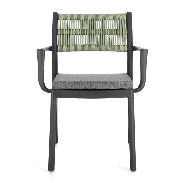 Sive plastične vrtne stolice u setu 4 kom Alvin   – Bizzotto-image-2