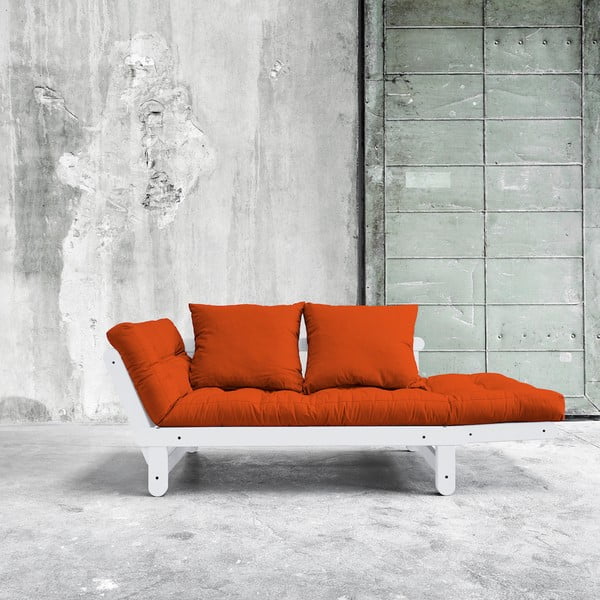 Sofa na razvlačenje Karup Beat White / Orange